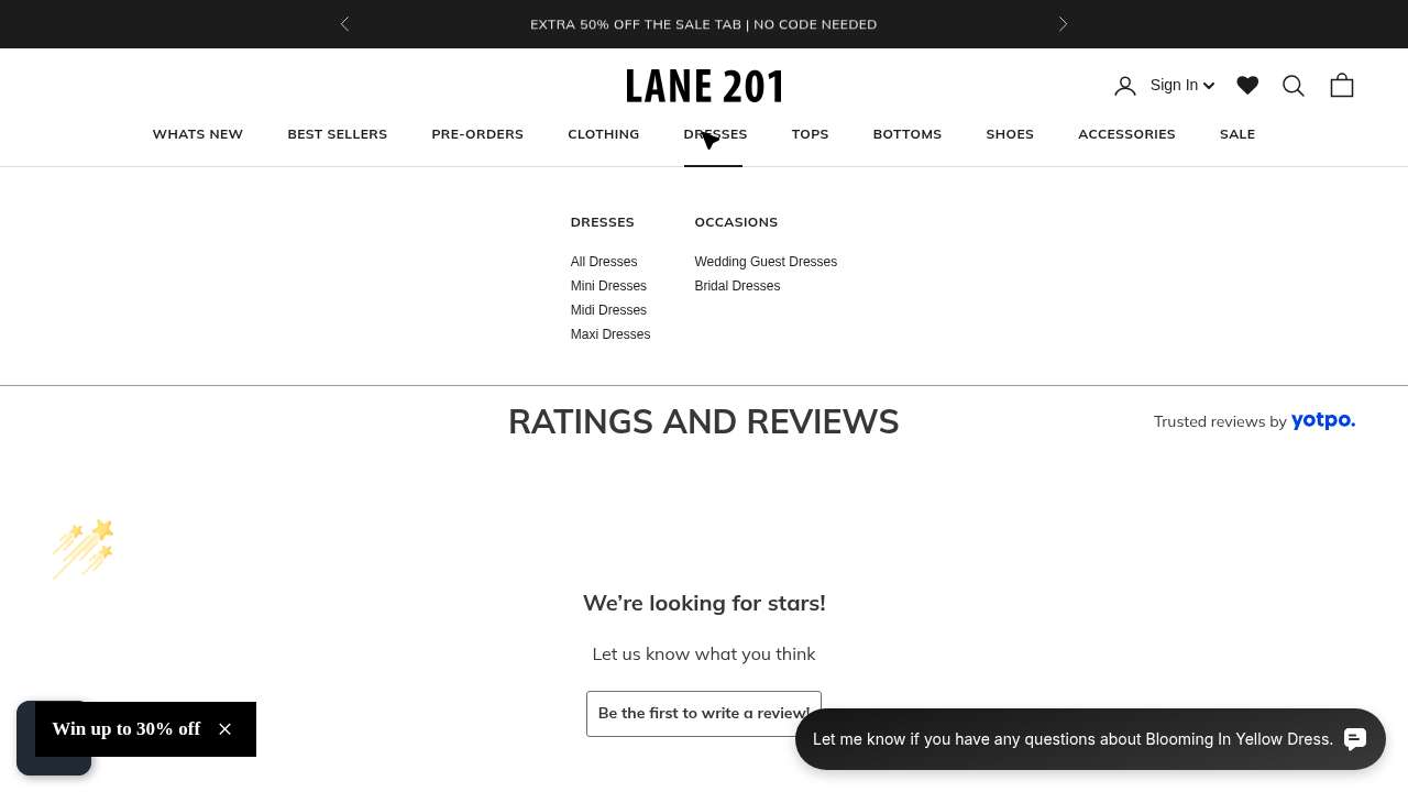 Lane 201 product reviews section showing zero reviews